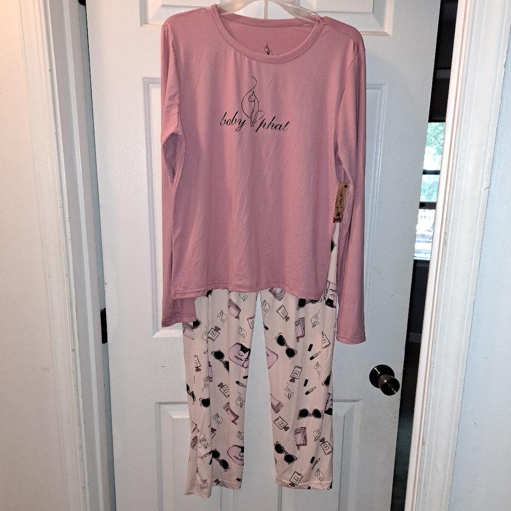 Nwt Baby Phat womens pajama 2 piece set